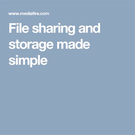 File sharing and storage made simple.